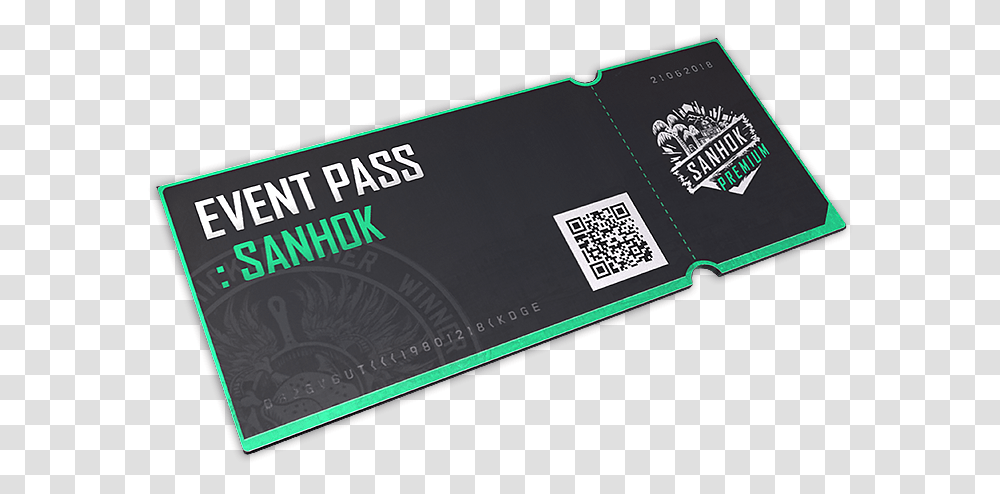 Sanhok Event Pass Pubg, Business Card, Paper, QR Code Transparent Png