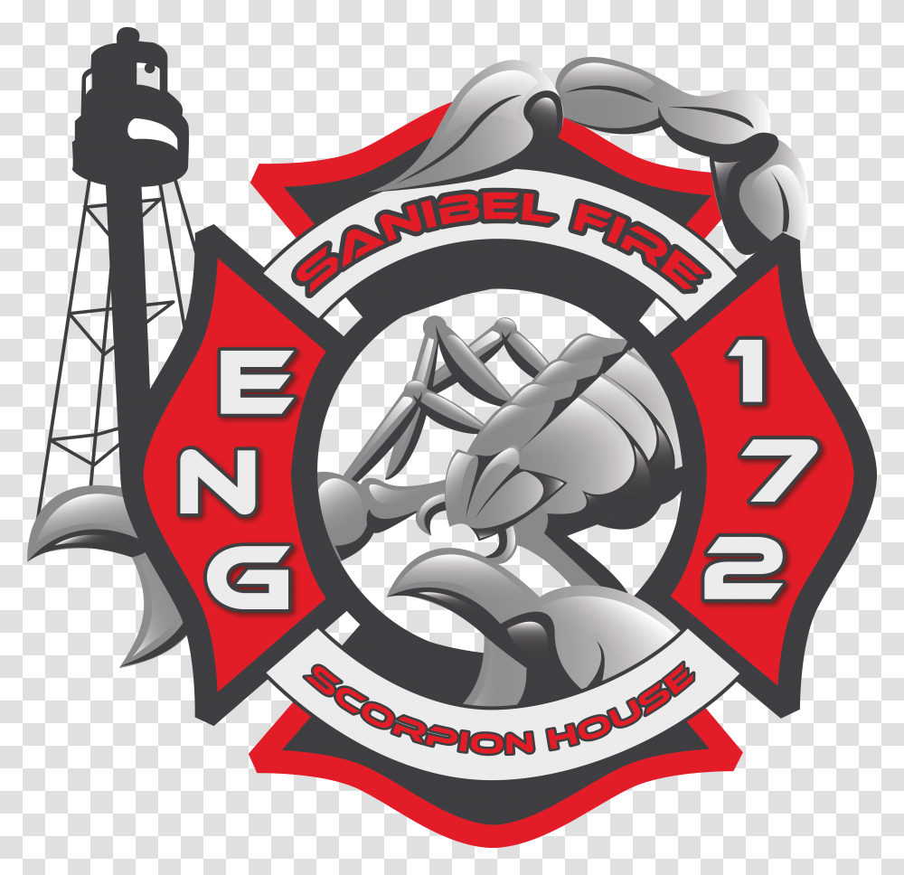 Sanibel Fire And Rescue District, Label, Emblem Transparent Png