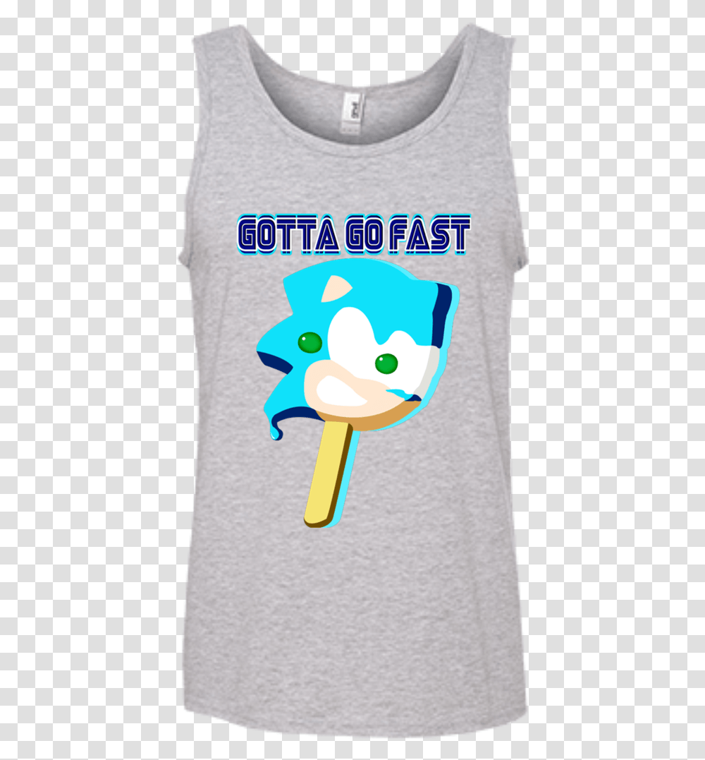 Sanic Popsicle Tank Top Sleeveless Shirt, Cat, Pet, Mammal, Animal Transparent Png