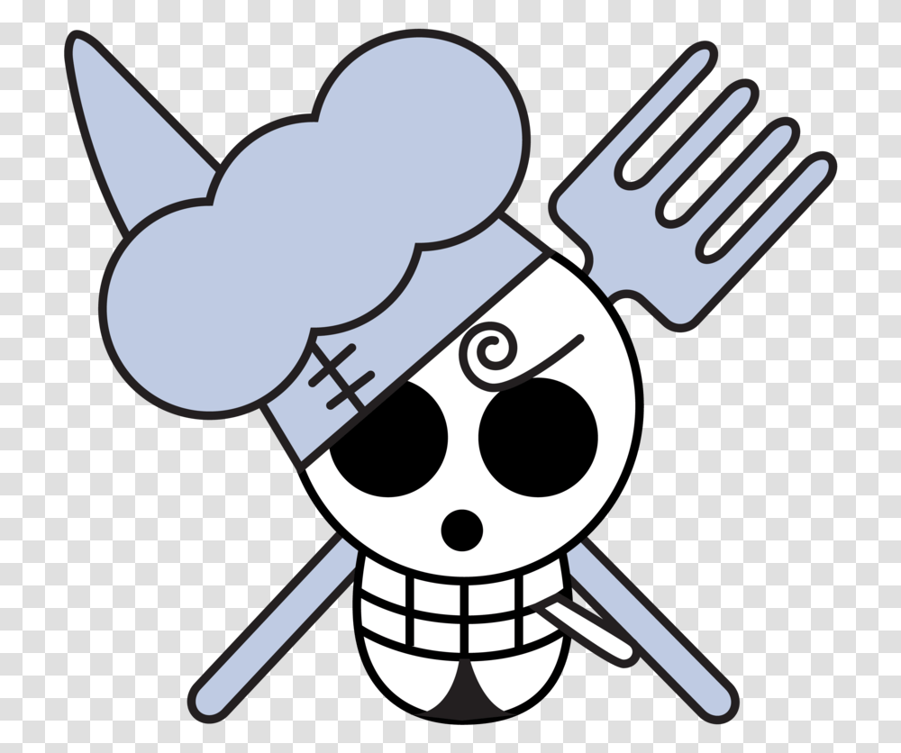 Sanji One Piece Sanji Skull, Chef, Scissors, Blade, Weapon Transparent Png