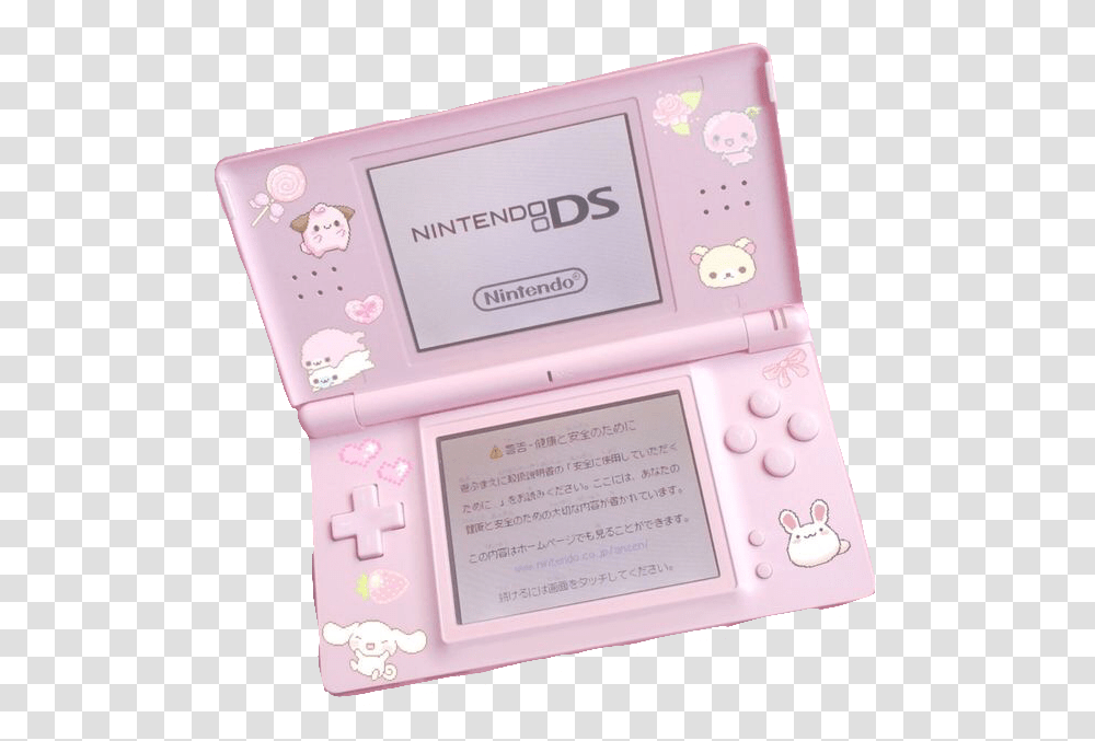 Sanrio Cinnamoroll Nintendo Ds Pink Cute Kawaii Chiaki Nanami Game Console, Box, Page, Word Transparent Png