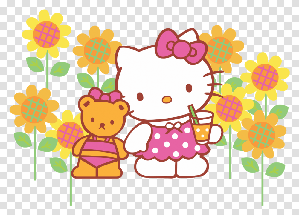 Sanrio Hello Kitty Vector Sanrio Hello Kitty Vector Hello Kitty Vector Design, Floral Design, Pattern Transparent Png