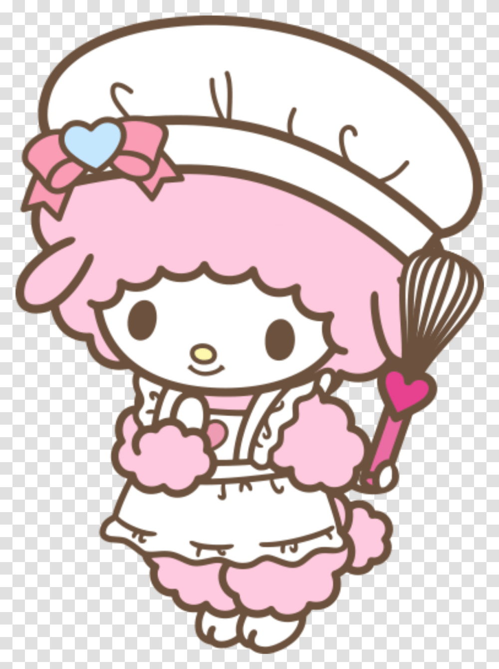 Sanrio Mysweetpiano Pink Lamb Messy Sticker By Deonu Girly, Performer, Doodle, Drawing, Art Transparent Png