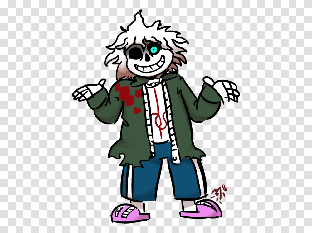 Sans And Komaeda Fusion, Performer, Person, Face, People Transparent Png