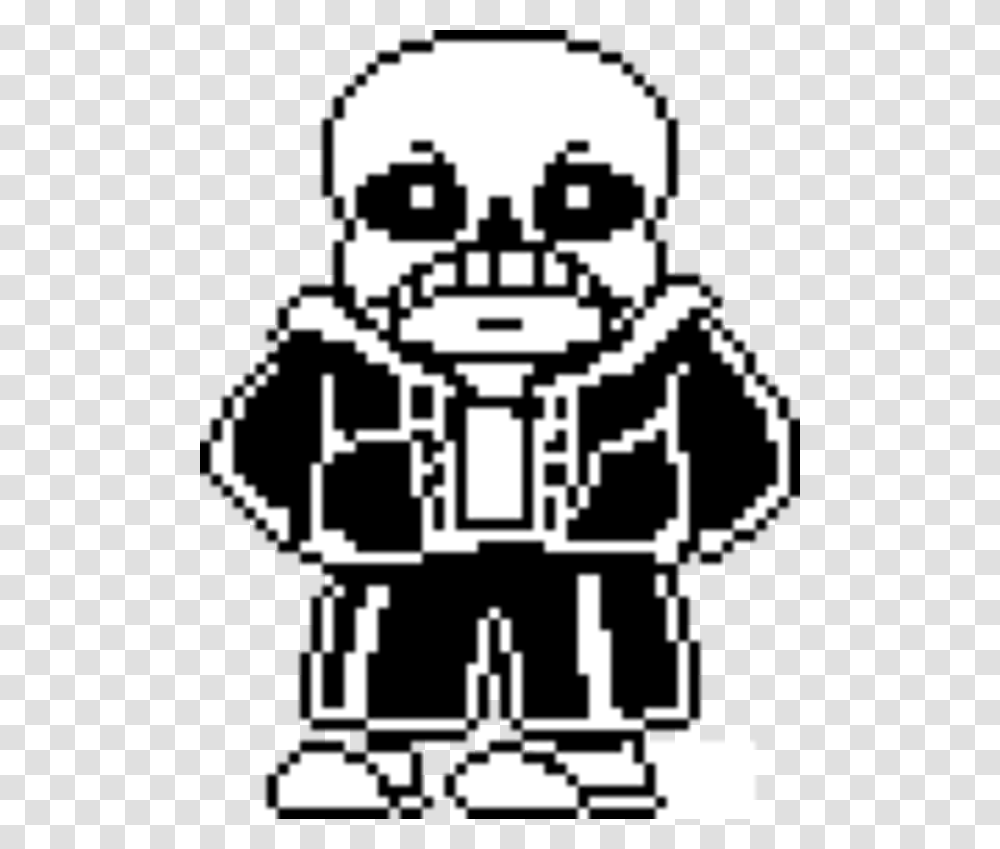 Sans Sprite Undertale Sans, Stencil Transparent Png