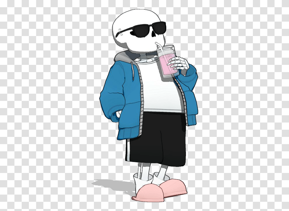 Sans With Glasses, Sunglasses, Coat, Jacket Transparent Png