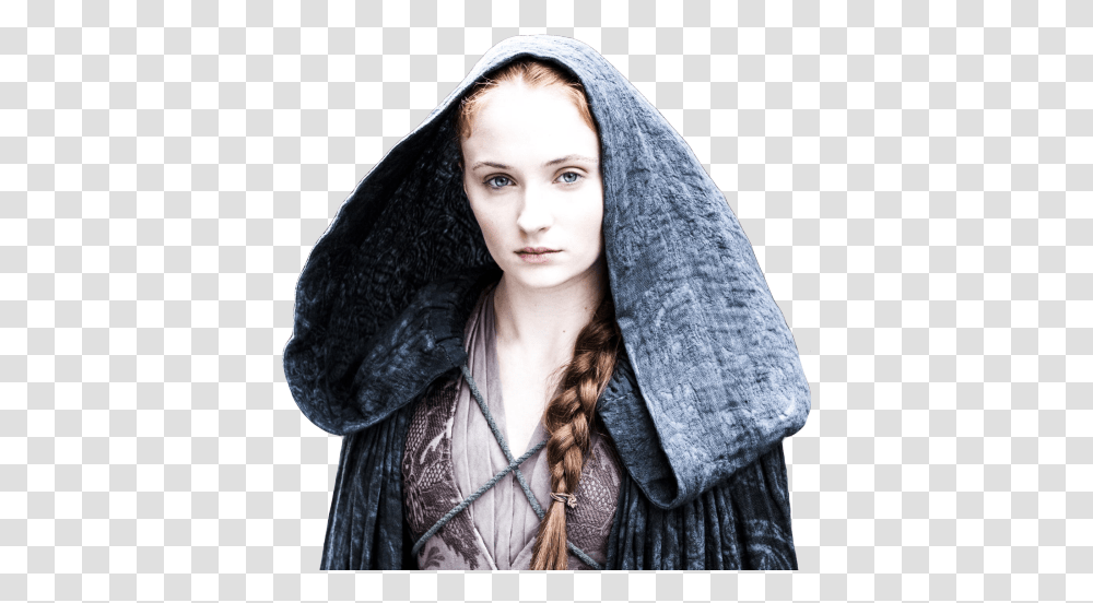 Sansa Stark Game Of Thrones Characters Real Beautiful Sansa Stark, Clothing, Apparel, Fashion, Cloak Transparent Png