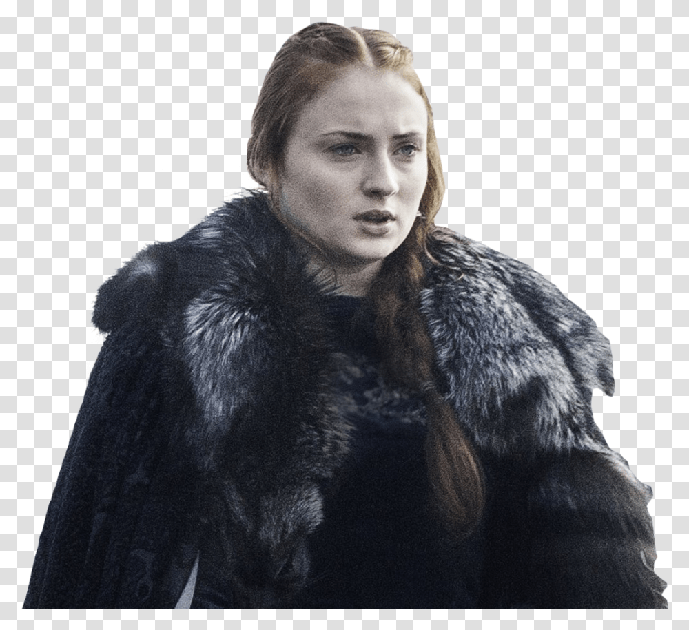 Sansa Stark On Horse, Apparel, Fur, Person Transparent Png