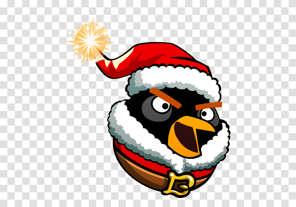 Santa And Bird Angry Birds Bomb, Birthday Cake, Dessert, Food Transparent Png