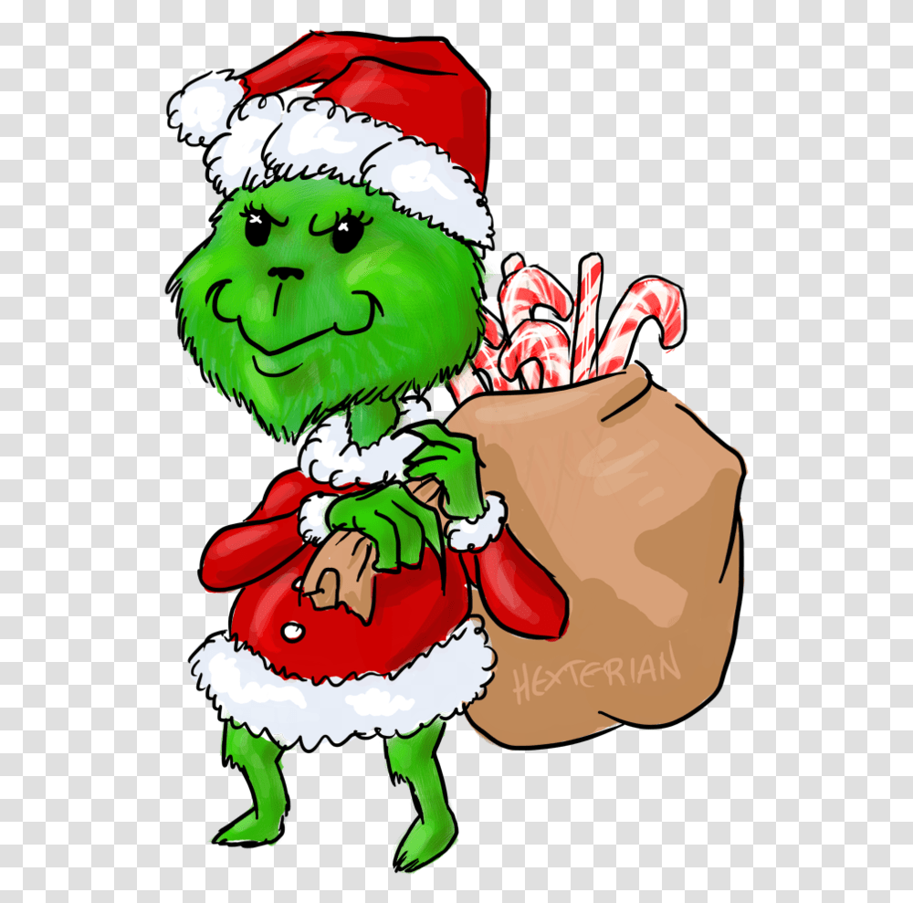 Santa And Grinch, Elf, Bag, Sack Transparent Png