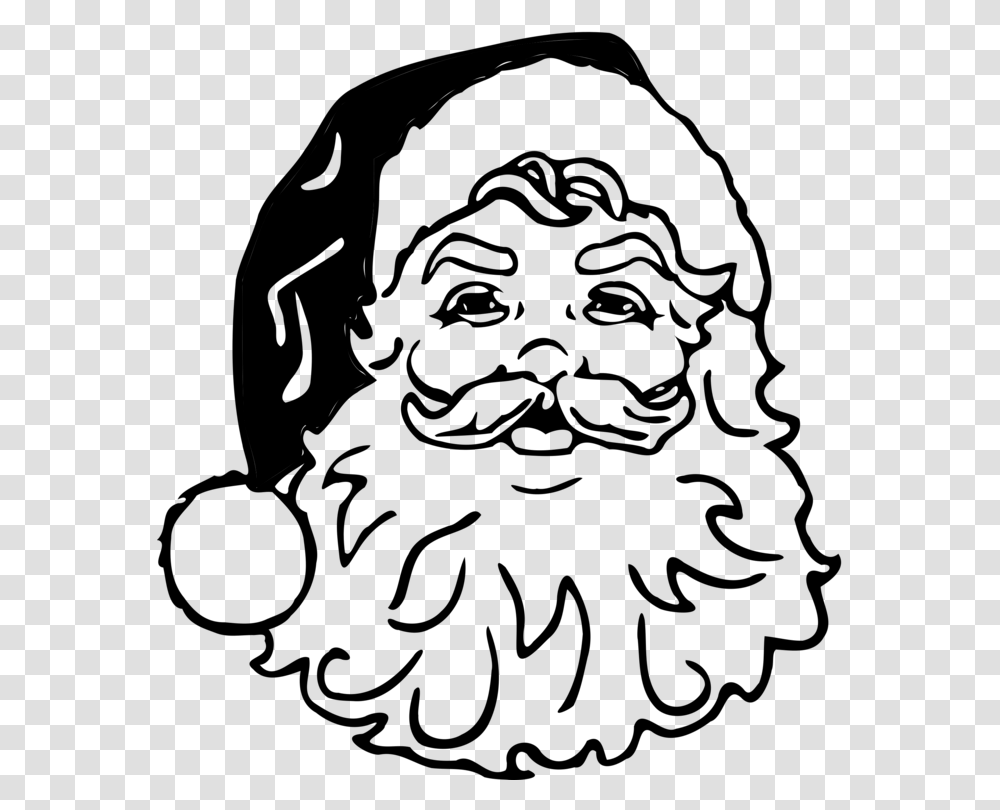 Santa And Mrs Claus Black And White Santa Claus Black And White Clipart, Gray, World Of Warcraft Transparent Png