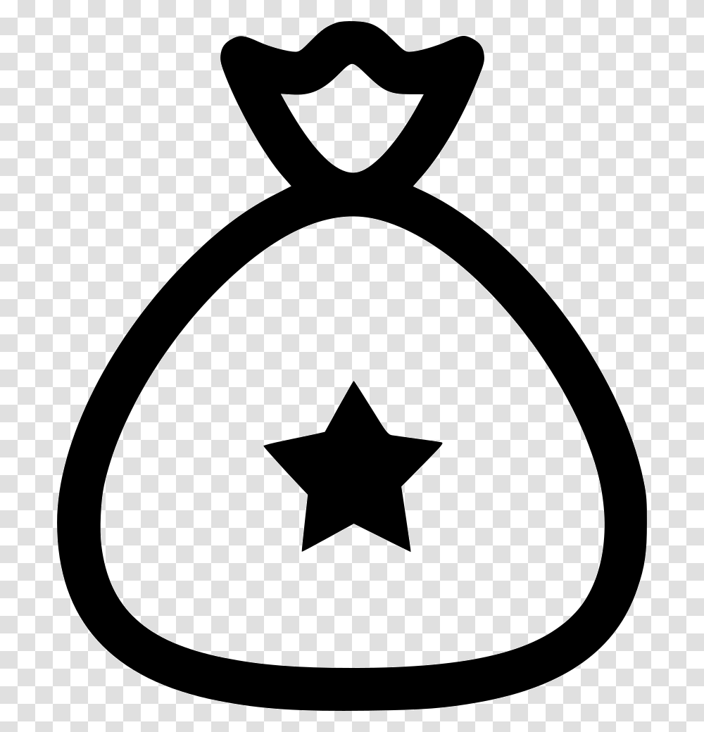 Santa Bag Circle, Stencil, Star Symbol, Rug Transparent Png