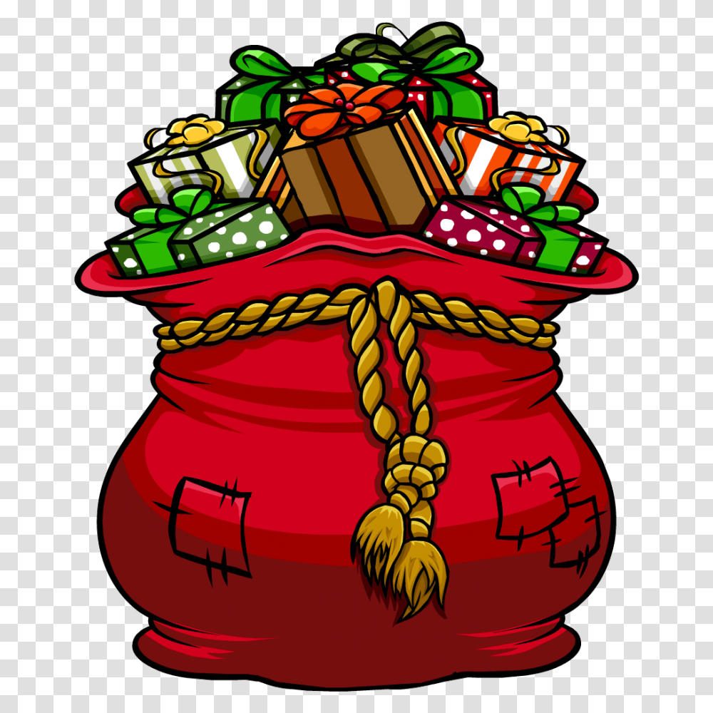 Santa Bag Cliparts, Food, Sweets, Confectionery, Gift Transparent Png