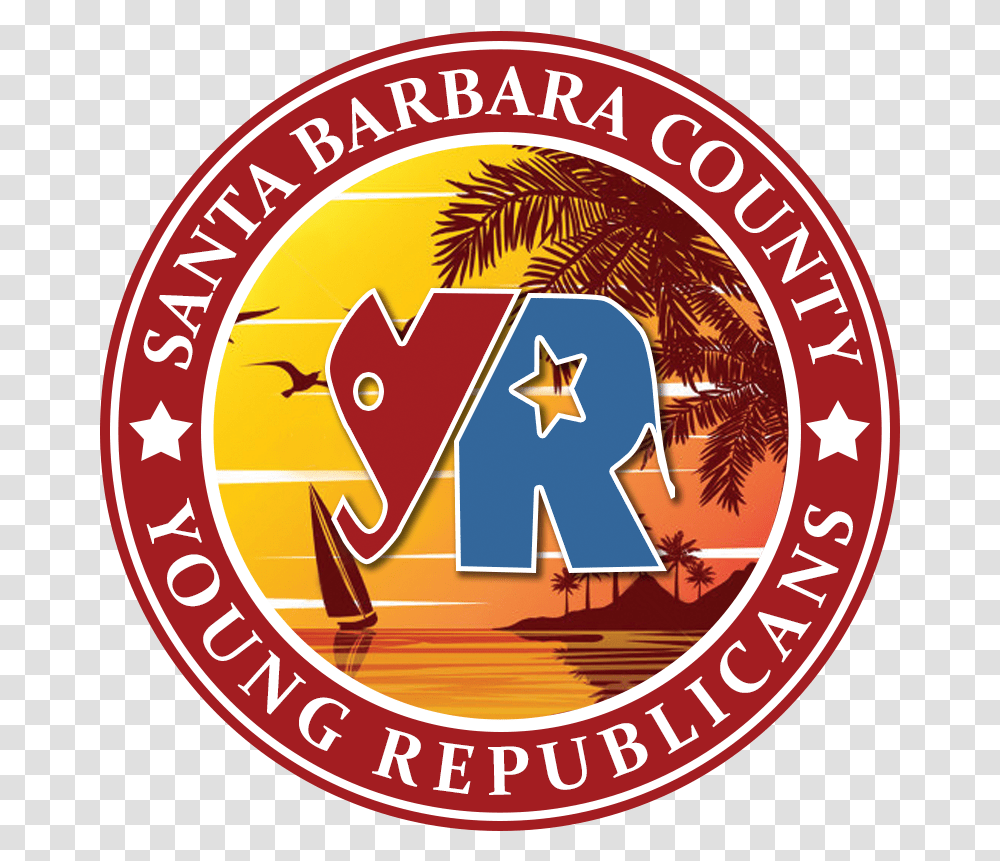 Santa Barbara Young Republicans Frans Schartaus Gymnasium, Logo, Badge, Label Transparent Png