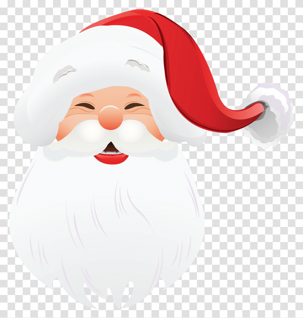 Santa Beard Santa Claus Face, Snowman, Sweets, Food Transparent Png
