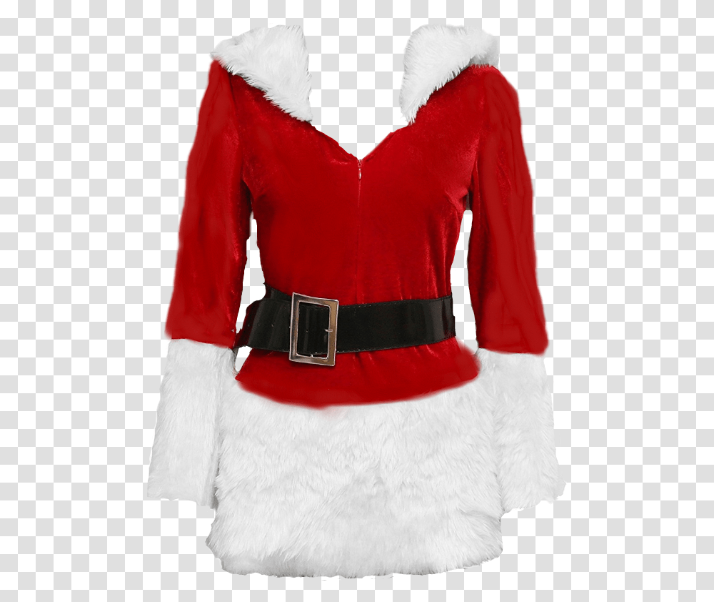 Santa Belt Fur Clothing, Sleeve, Long Sleeve, Female, Person Transparent Png