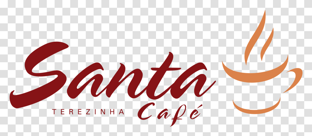 Santa Cafe Logo Cafe, Alphabet, Calligraphy, Handwriting Transparent Png