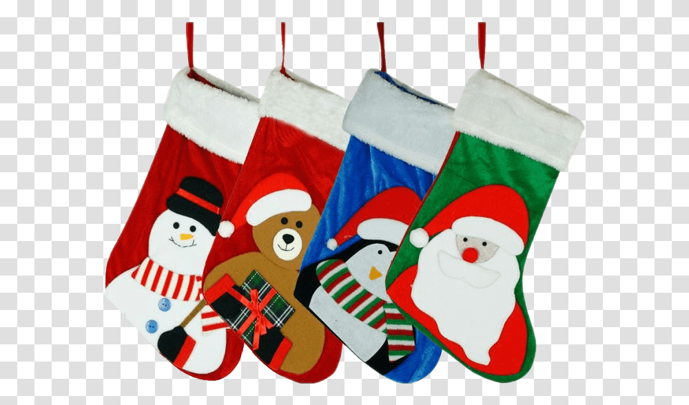 Santa Christmas Stockings Clipart Christmas Stocking, Gift Transparent Png