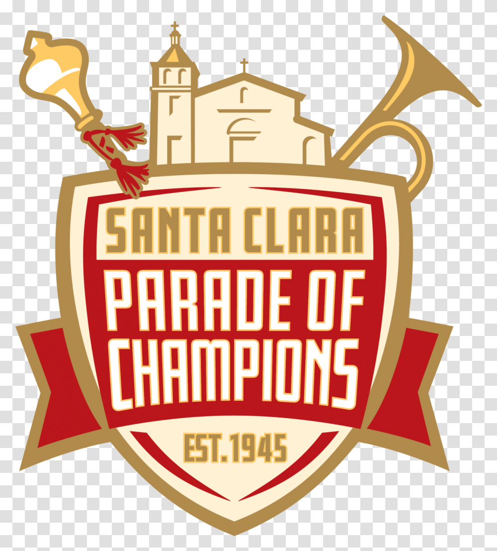 Santa Clara Parade Of Champions Virtual Parade On Oct 10 Santa Clara Parade Of Champions, Logo, Symbol, Trademark, Weapon Transparent Png
