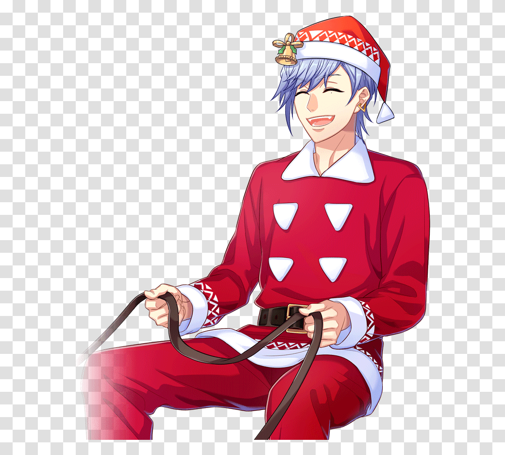 Santa Claus Anime, Person, Helmet, Performer Transparent Png