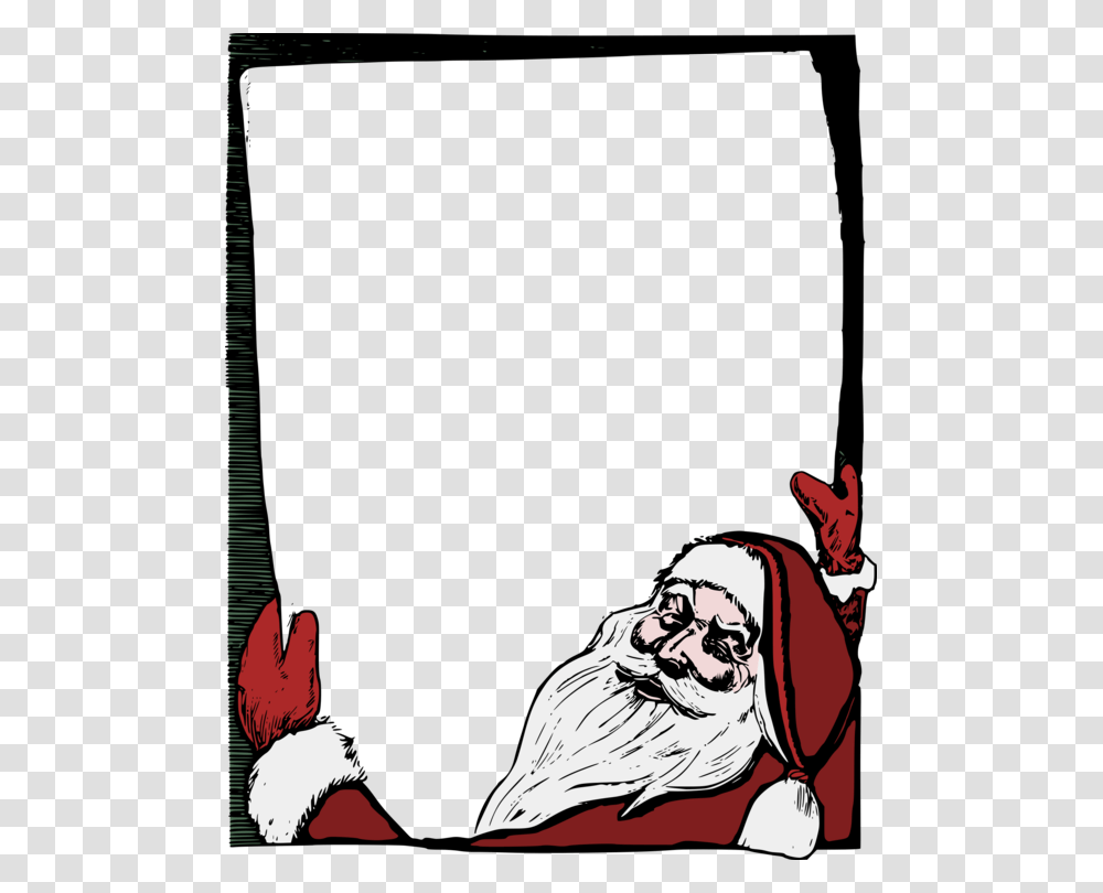 Santa Claus Christmas Card Picture Frames, Person, Face Transparent Png