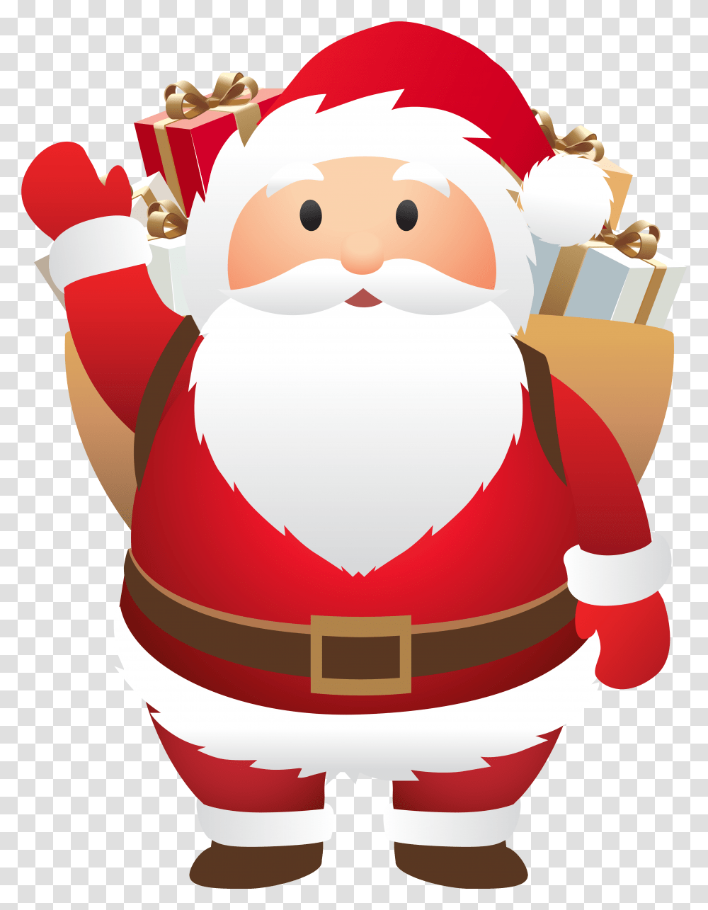 Santa Claus Christmas Clip Art Cute Santa Clipart, Elf, Snowman, Winter, Outdoors Transparent Png