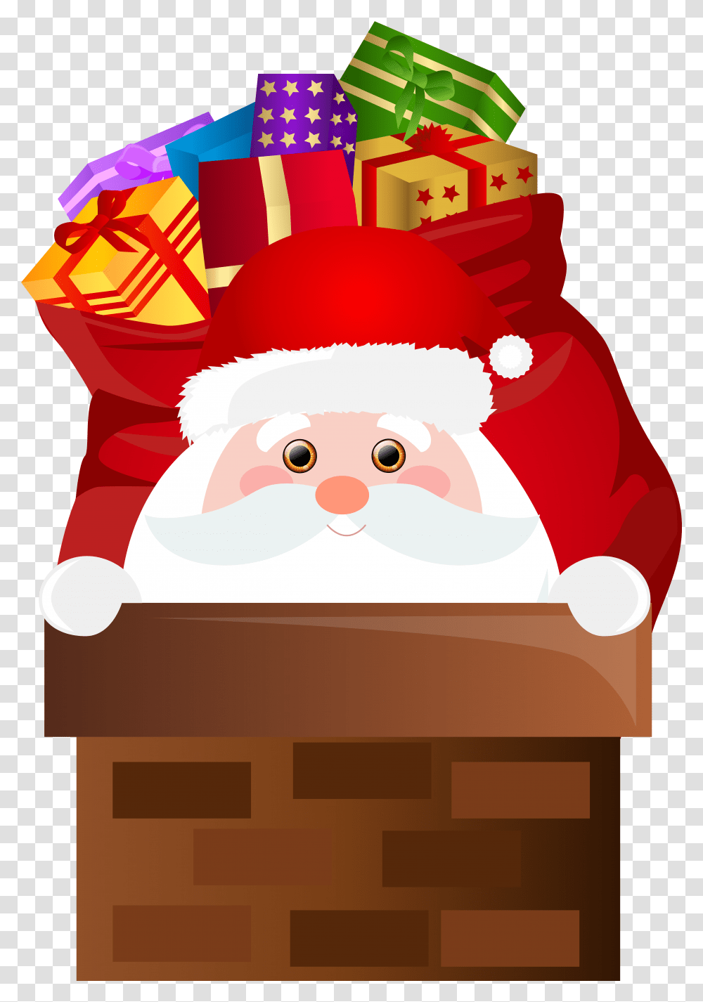 Santa Claus Christmas Clip Art Santa Claus Chimney Santa Claus, Birthday Cake, Dessert, Food Transparent Png