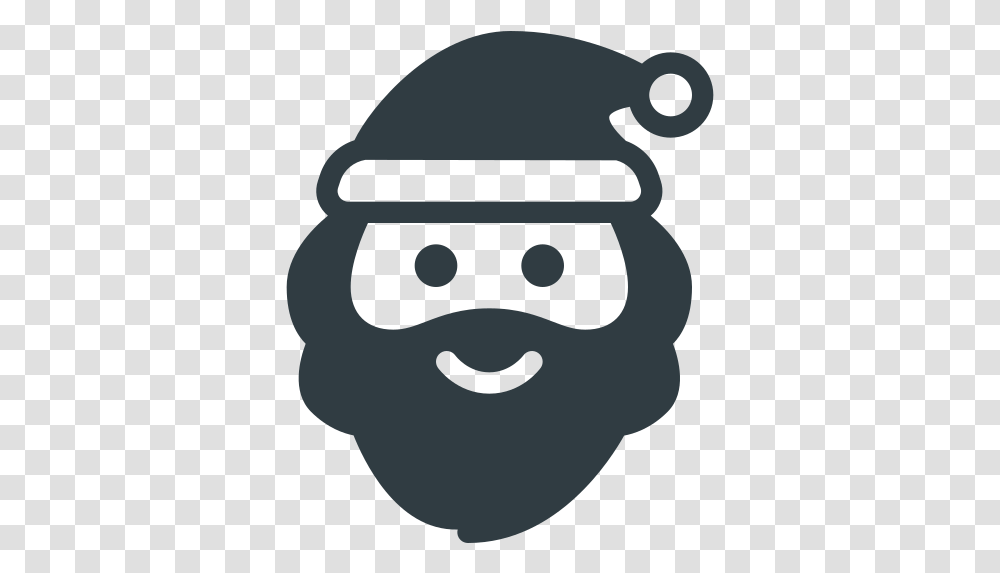 Santa Claus Christmas Free Icon Of Glyph Santa Claus, Face, Stencil, Text, Symbol Transparent Png