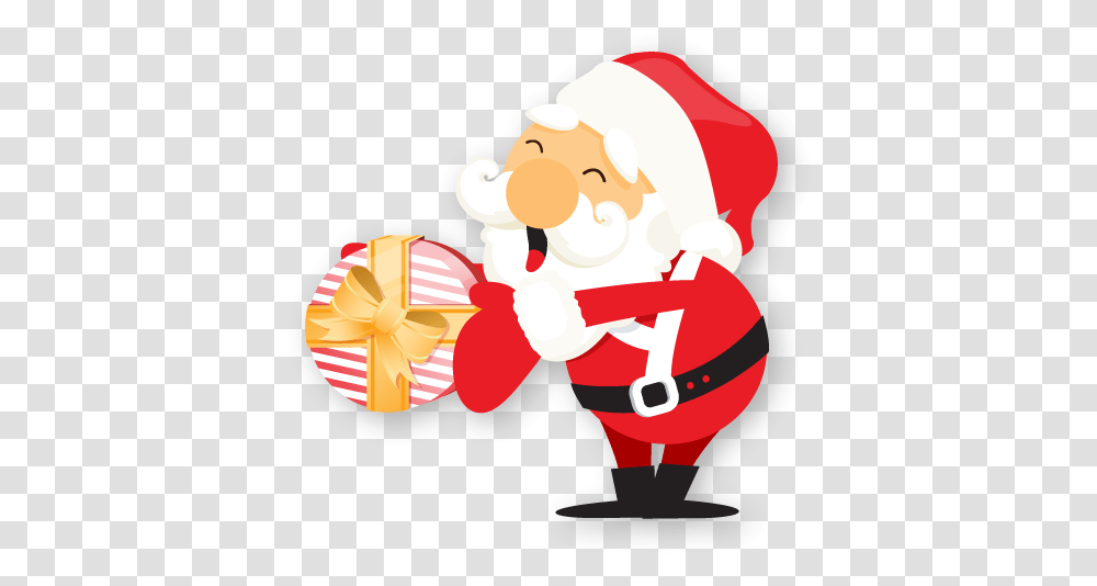 Santa Claus Christmas Gift Icon Santa Gift, Sweets, Food, Confectionery, Eating Transparent Png