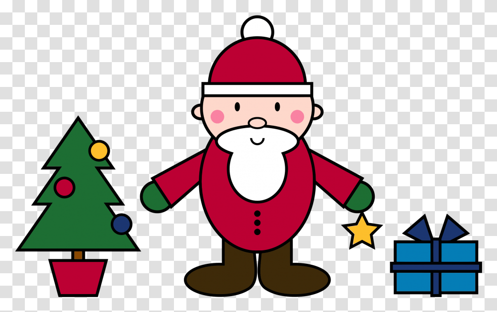 Santa Claus Christmas Scene Simple Photo Of Santa Claus, Nature, Outdoors, Snowman, Winter Transparent Png