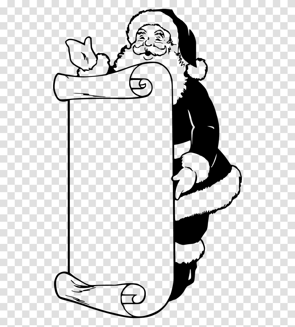 Santa Claus Clip Art Black And White, Gray, World Of Warcraft Transparent Png
