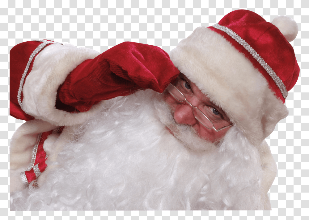 Santa Claus Close Up Real Santa, Teeth, Mouth, Lip, Finger Transparent Png