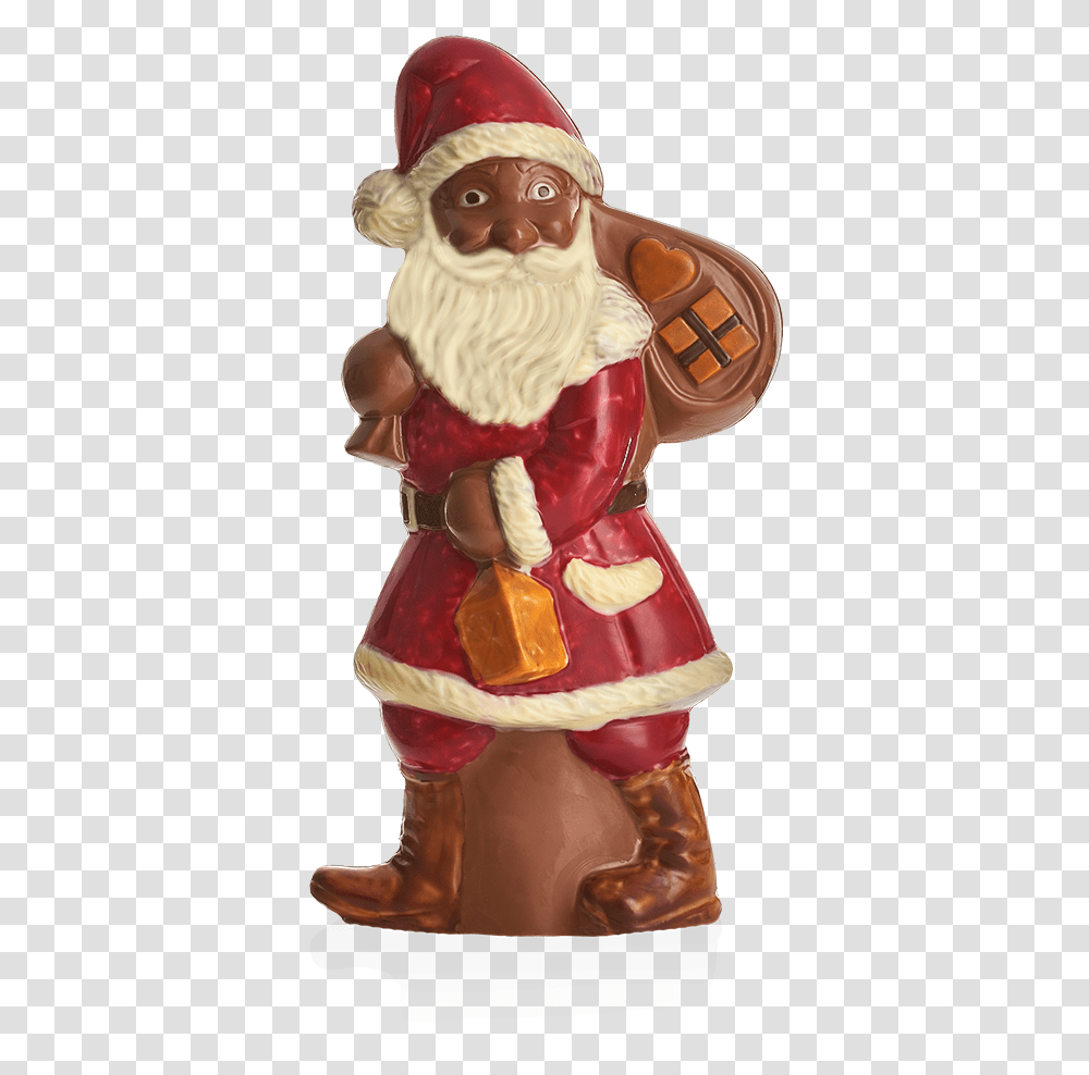 Santa Claus, Figurine, Coat, Sweets Transparent Png