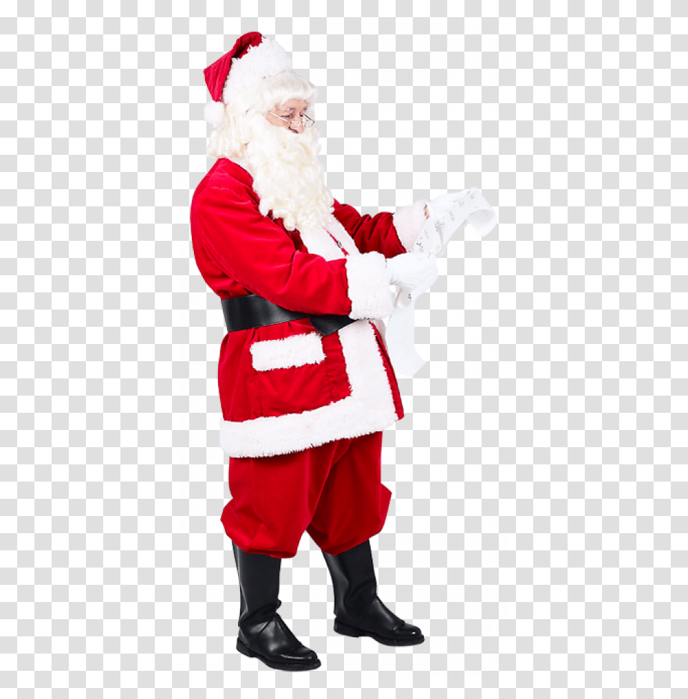 Santa Claus, Costume, Person, Human Transparent Png