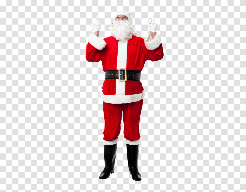 Santa Claus, Costume, Person, Human, Performer Transparent Png