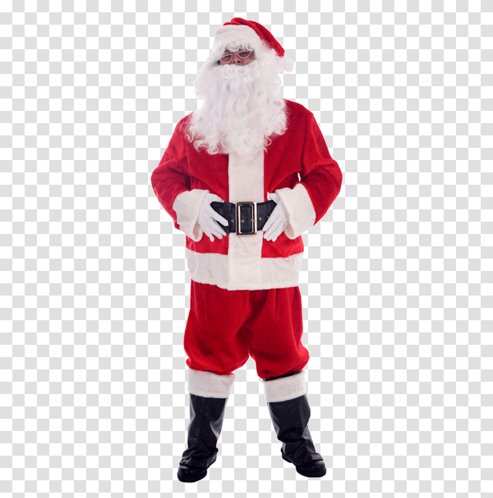 Santa Claus Costume Santa Claus Dress, Sleeve, Person, Long Sleeve Transparent Png