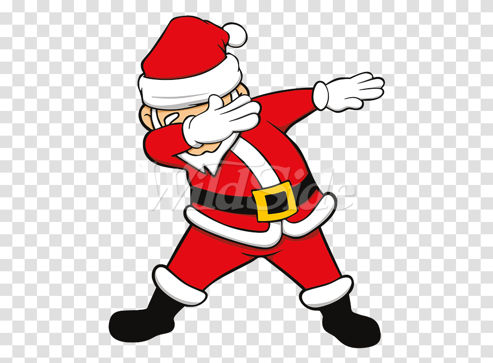 Santa Claus Dabbing Santa Clipart, Person, Human, Fireman, Performer Transparent Png