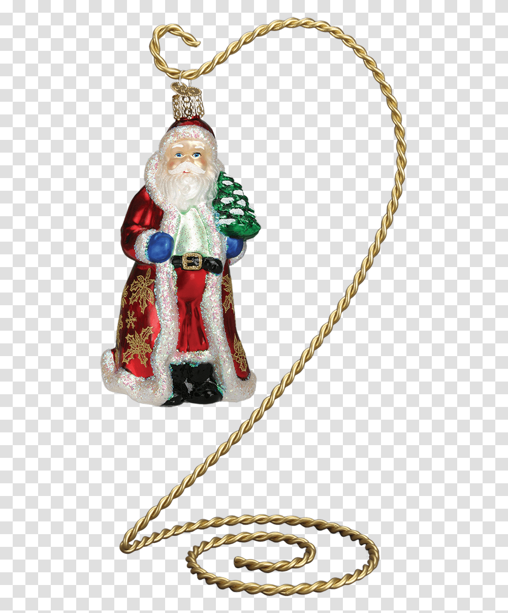 Santa Claus, Doll, Toy, Necklace, Jewelry Transparent Png