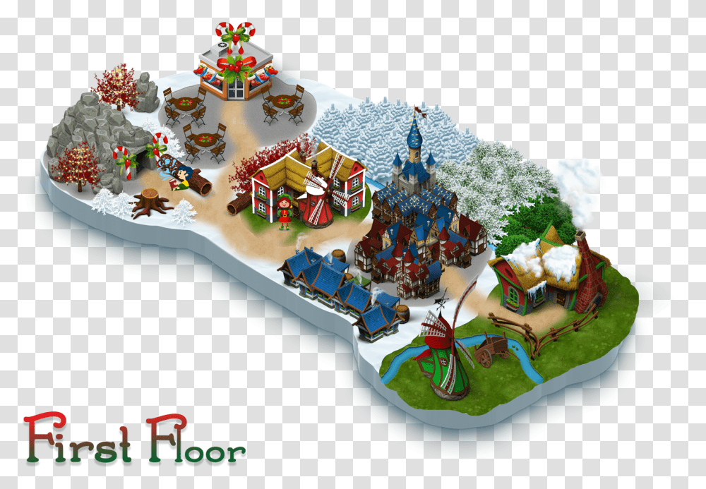 Santa Claus Elf Town, Water, Birthday Cake, Land, Outdoors Transparent Png