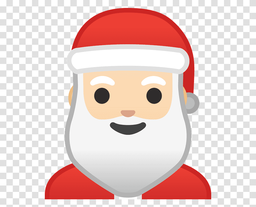 Santa Claus Emoji Clipart Christmas Santa Emoji, Snowman, Outdoors, Nature, Label Transparent Png