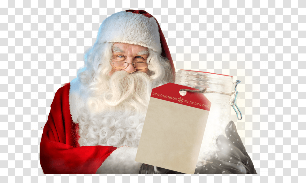 Santa Claus, Face, Person, Beard Transparent Png