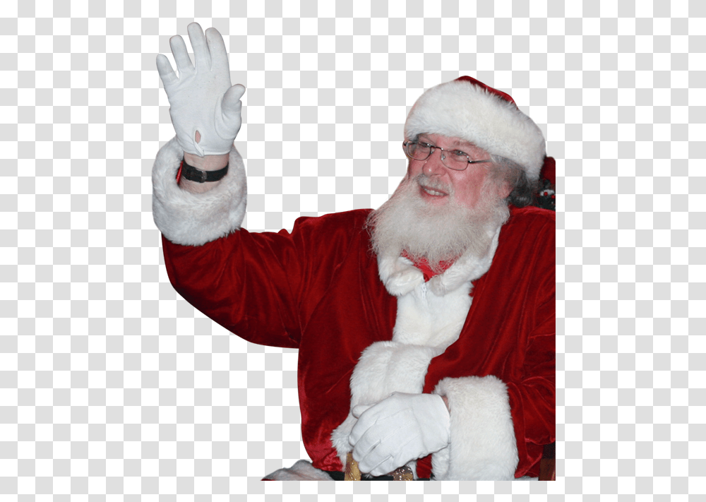 Santa Claus, Face, Person, Human, Beard Transparent Png