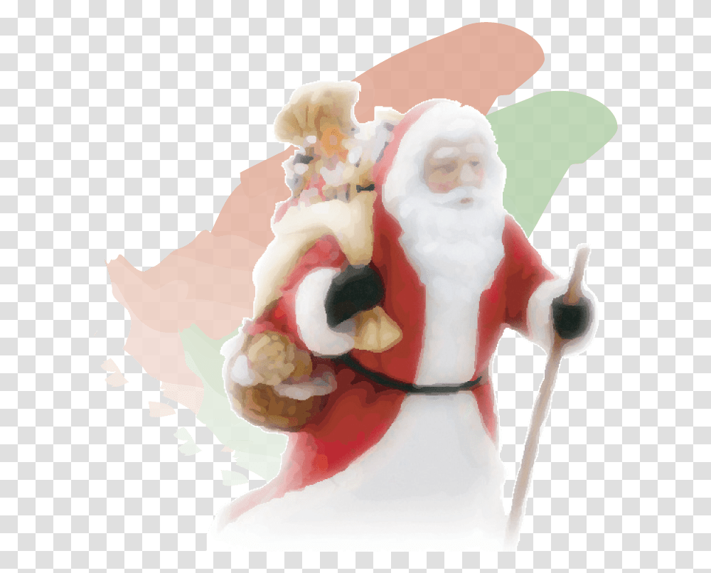 Santa Claus, Figurine, Snowman, Winter, Outdoors Transparent Png