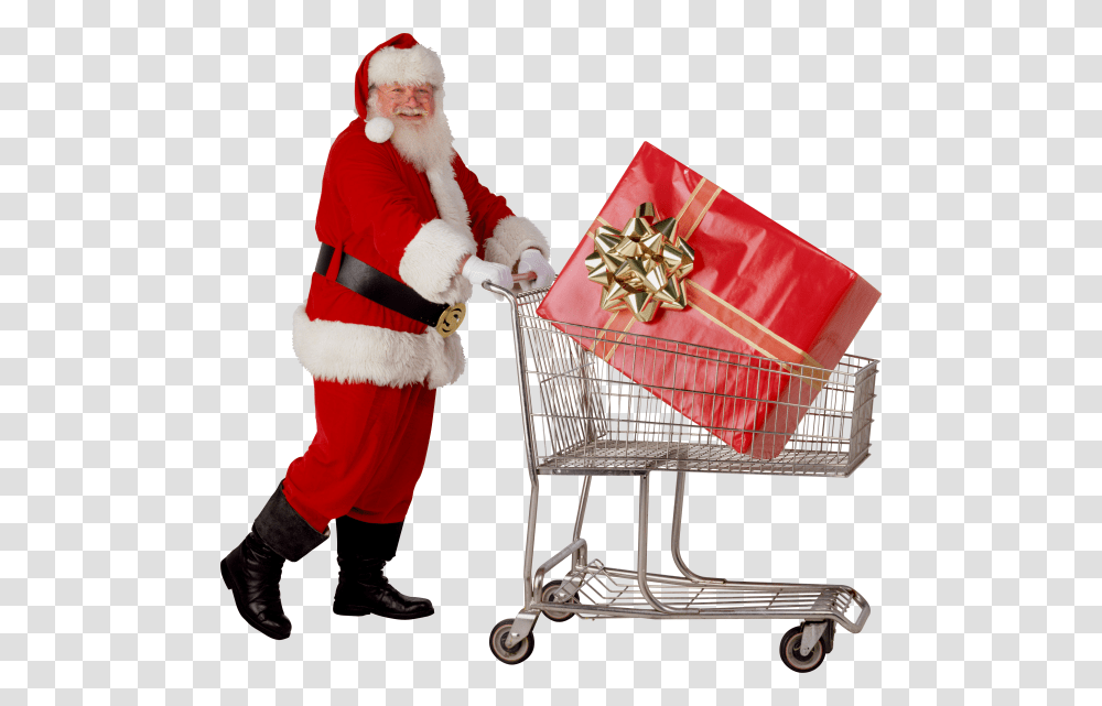 Santa Claus Free Download Santa Claus Cart, Person, Human, Shopping Cart, Face Transparent Png