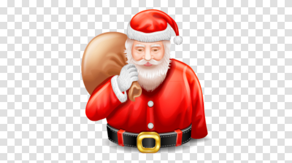 Santa Claus Free Icon Of Christmas Icon, Person, Human, Chef, Figurine Transparent Png