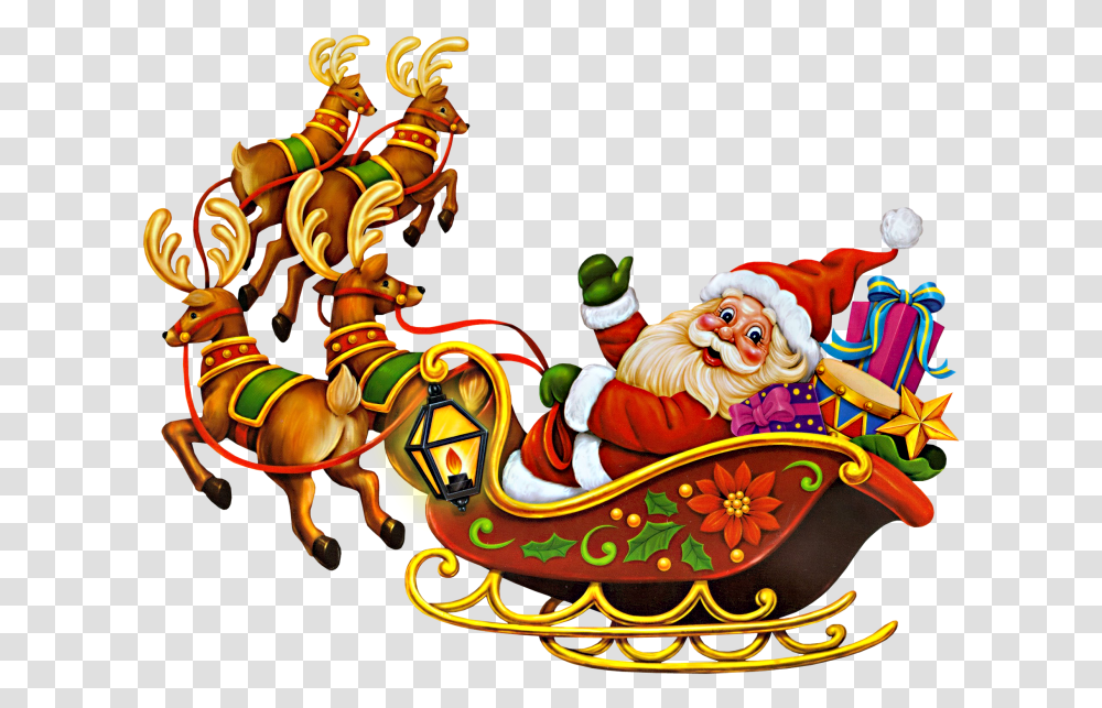 Santa Claus, Horse, Pattern Transparent Png