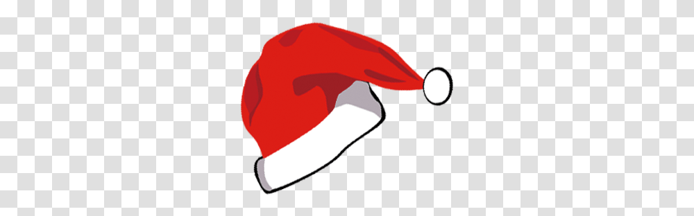 Santa Claus Hat Christmas Cartoon Santa Claus Hat Cartoon, Baseball Cap, Clothing, Hand, Tie Transparent Png