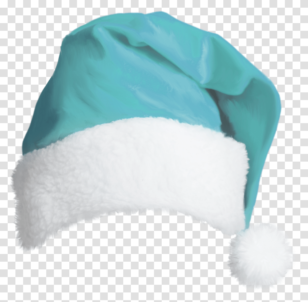 Santa Claus Hat Christmas Santa Suit Blue Santa Hat, Diaper, Cushion, Plush, Toy Transparent Png