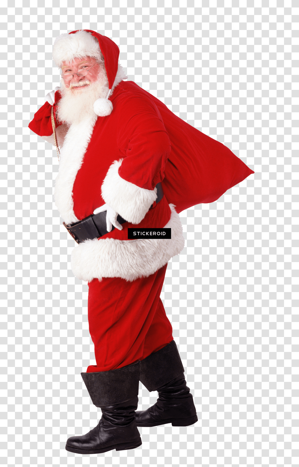 Santa Claus Hd, Person, Sleeve, Plush Transparent Png