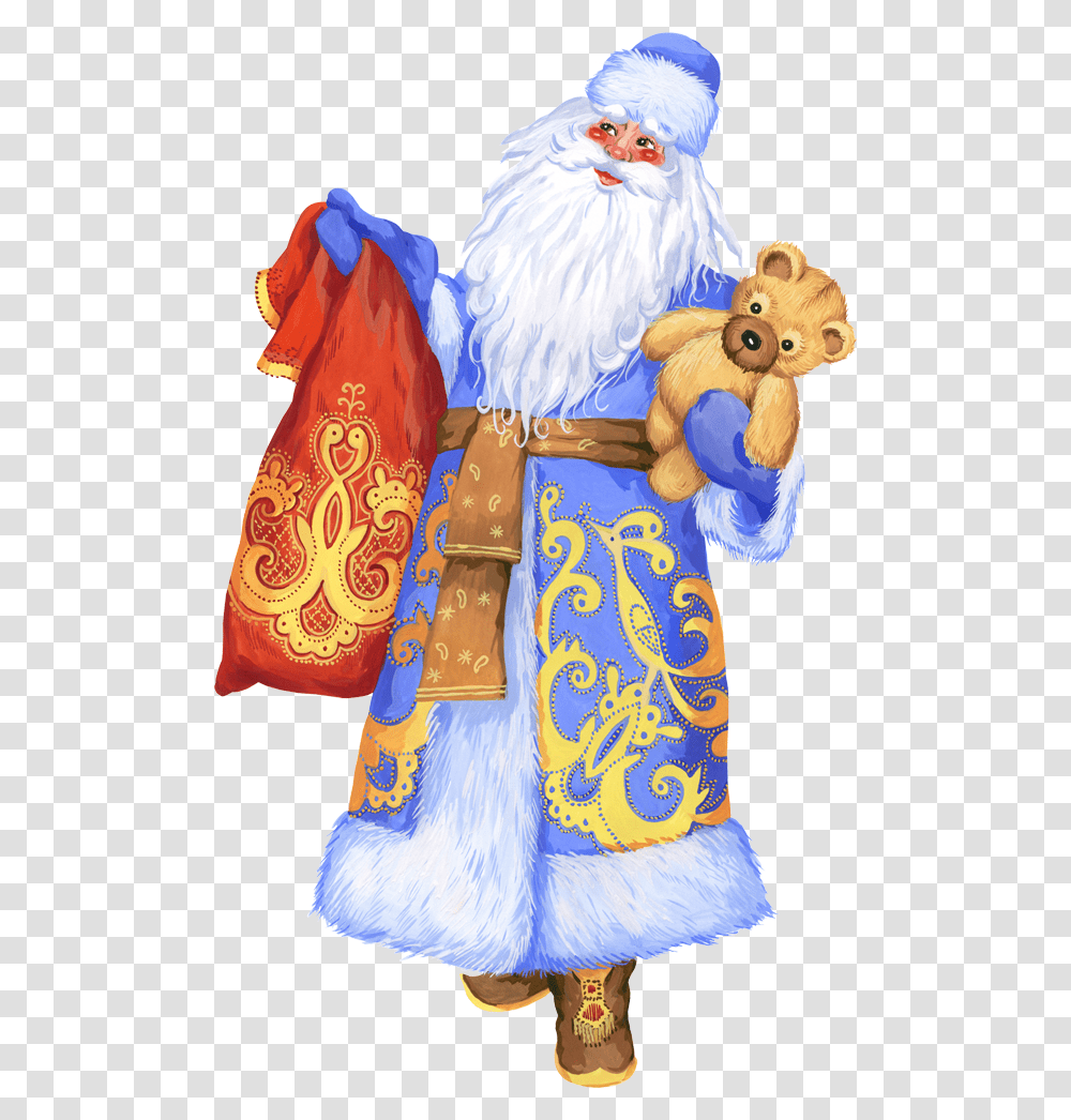 Santa Claus, Holiday, Pattern, Chicken Transparent Png
